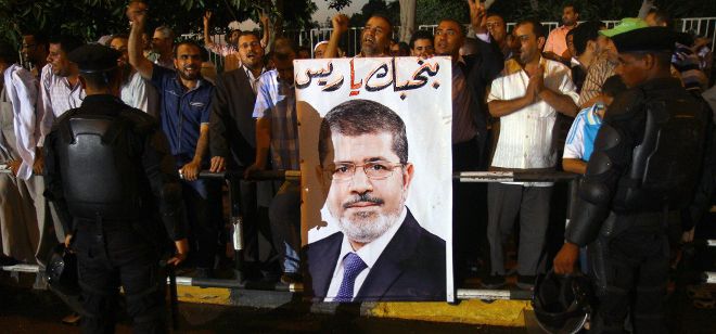 Seguidores del presidente egipcio, Mohamed Mursi.